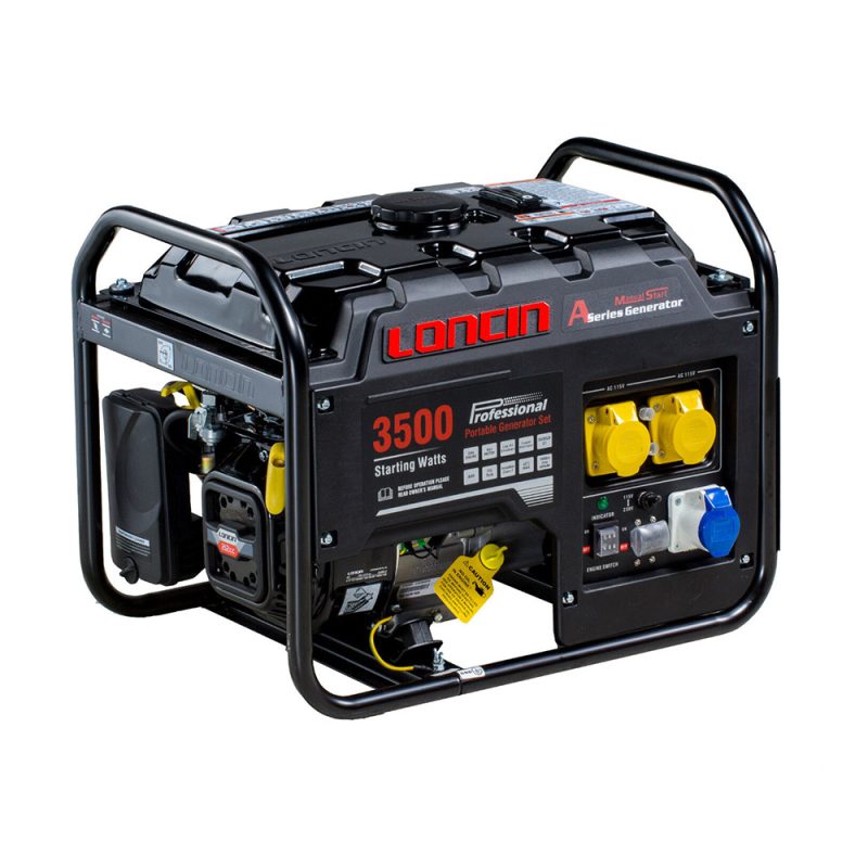 Loncin 3.5kVA Petrol Generator (AVR) - Kells Hire