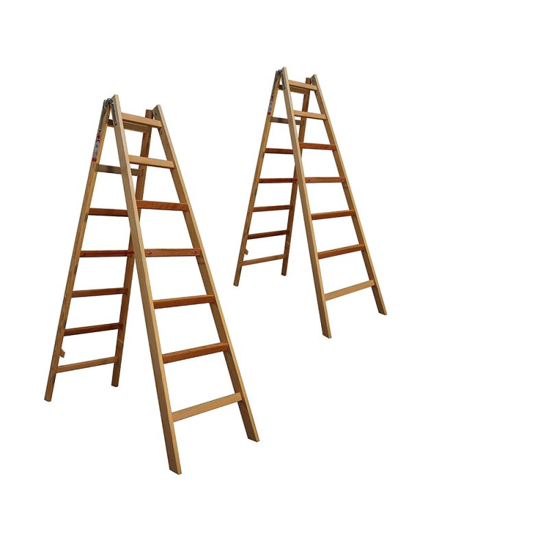 A Frame Wooden Ladders - Kells Hire