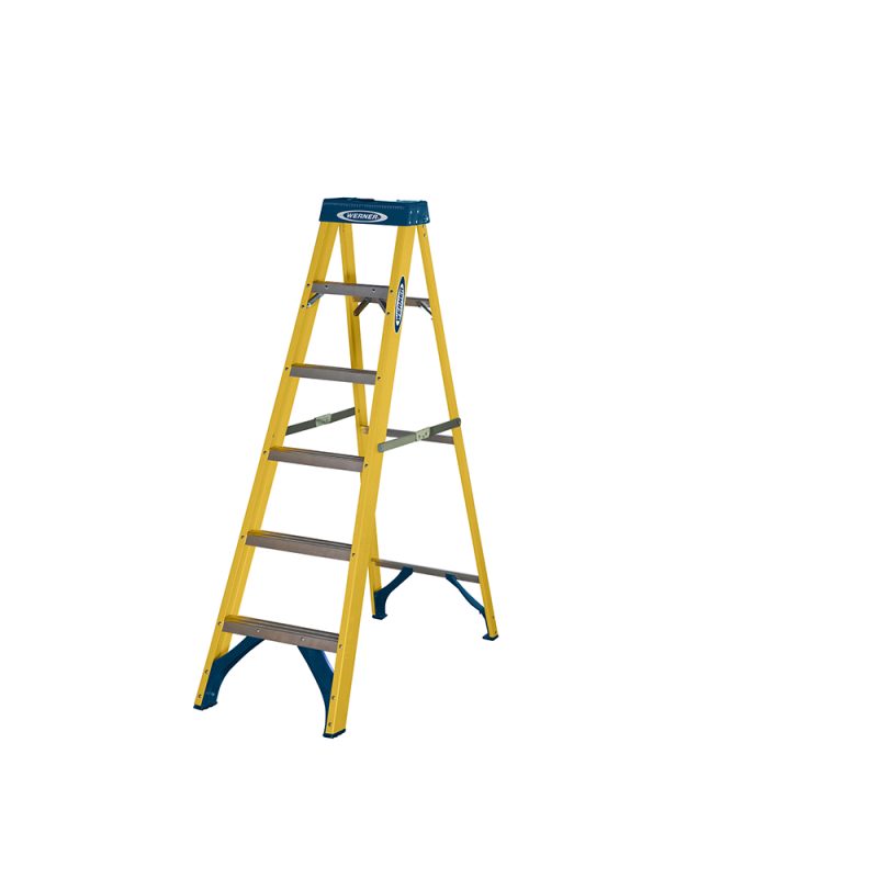 Werner Fibreglass Ladder 6 Step - Kells Hire
